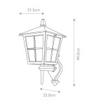 Elstead Lighting Latarnia naścienna Canterbury - 1 źródło światła IP43 BL46M-BLACK Elstead Lighting Latarnia naścienna Canterbury - 1 źródło światła IP43 BL46M-BLACK
