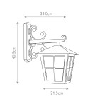 Elstead Lighting Latarnia naścienna Canterbury - 1 źródło światła IP43 BL52M-BLACK Elstead Lighting Latarnia naścienna Canterbury - 1 źródło światła IP43 BL52M-BLACK