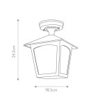 Elstead Lighting Latarnia wisząca York - 1 źródło światła IP23 BL6A-BLACK Elstead Lighting Latarnia wisząca York - 1 źródło światła IP23 BL6A-BLACK