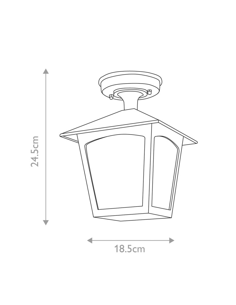 Elstead Lighting Latarnia wisząca York - 1 źródło światła IP23 BL6A-BLACK Elstead Lighting Latarnia wisząca York - 1 źródło światła IP23 BL6A-BLACK