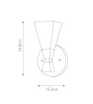 Elstead Lighting Kinkiet Bowtie - 1 źródło światła IP44 BOWTIE-1-MB Elstead Lighting Kinkiet Bowtie - 1 źródło światła IP44 BOWTIE-1-MB