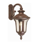 Kinkiety zewnętrzne - Elstead Lighting Średnia latarnia naścienna Chicago - 1 źródło światła - Rdzawa brązowa patyna IP44 CC2-M - product 1