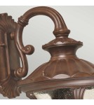 Kinkiety zewnętrzne - Elstead Lighting Średnia latarnia naścienna Chicago - 1 źródło światła - Rdzawa brązowa patyna IP44 CC2-M - product 2