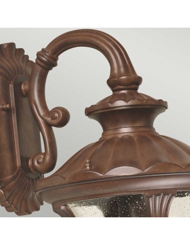 Elstead Lighting Średnia latarnia naścienna Chicago - 1 źródło światła - Rdzawa brązowa patyna IP44 CC2-M - produkt 2