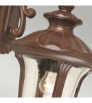 Kinkiety zewnętrzne - Elstead Lighting Średnia latarnia naścienna Chicago - 1 źródło światła - Rdzawa brązowa patyna IP44 CC2-M - product 3