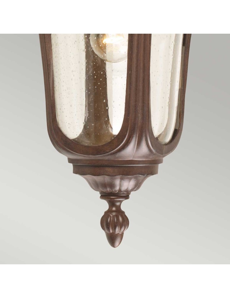 Kinkiety zewnętrzne - Elstead Lighting Średnia latarnia naścienna Chicago - 1 źródło światła - Rdzawa brązowa patyna IP44 CC2-M - product kolory-swiatla.pl 4