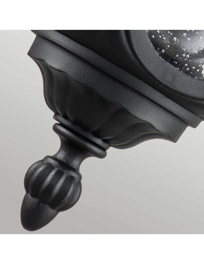 Elstead Lighting Średnia latarnia naścienna Chicago - 1 źródło światła - Teksturowana czerń IP44 CC2-M-BK Elstead Lighting Średnia latarnia naścienna Chicago - 1 źródło światła - Teksturowana czerń IP44 CC2-M-BK