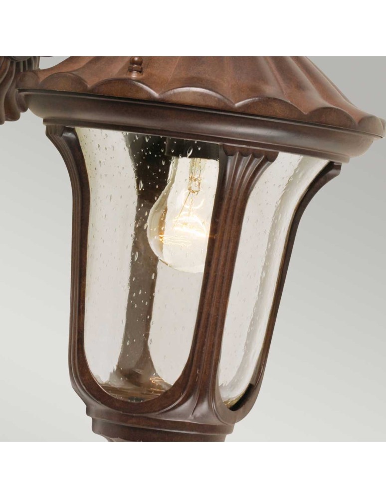 Elstead Lighting Mała latarnia naścienna Chicago - 1 źródło światła - Rdzawa brązowa patyna IP44 CC2-S Elstead Lighting Mała latarnia naścienna Chicago - 1 źródło światła - Rdzawa brązowa patyna IP44 CC2-S
