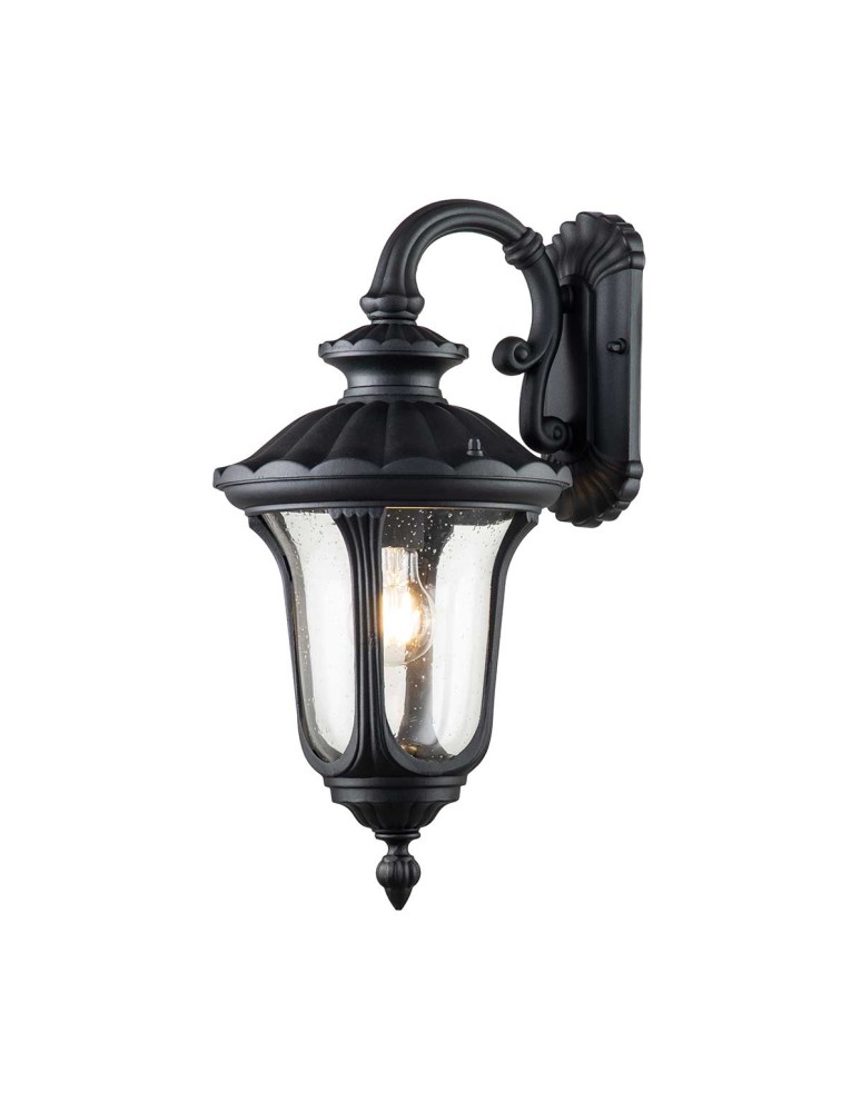 Elstead Lighting Mała latarnia naścienna Chicago - 1 źródło światła - Teksturowana czerń IP44 CC2-S-BK Elstead Lighting Mała latarnia naścienna Chicago - 1 źródło światła - Teksturowana czerń IP44 CC2-S-BK