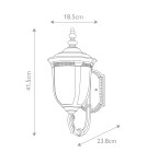 Kinkiety zewnętrzne - Elstead Lighting Mała latarnia naścienna Cleveland - 1 źródło światła IP44 CL1-S - product 5