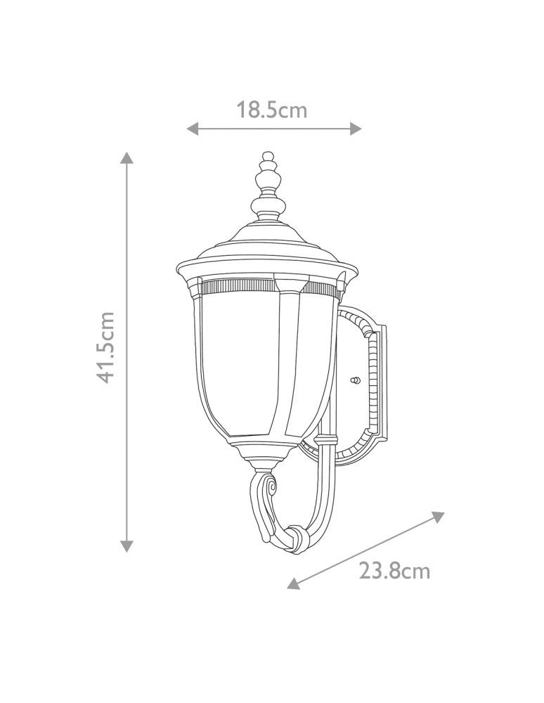 Kinkiety zewnętrzne - Elstead Lighting Mała latarnia naścienna Cleveland - 1 źródło światła IP44 CL1-S - product kolory-swiatla.pl 5