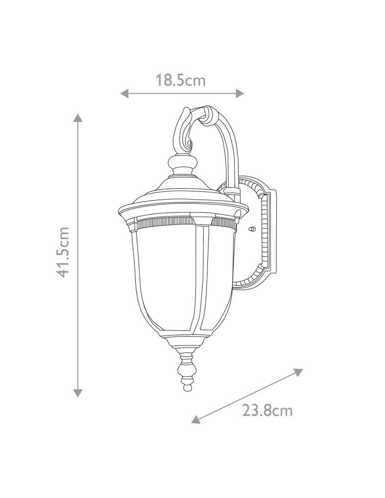 Elstead Lighting Mała latarnia naścienna Cleveland - 1 źródło światła IP44 CL2-S Elstead Lighting Mała latarnia naścienna Cleveland - 1 źródło światła IP44 CL2-S