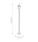 Lampy zewnętrzne latarnie - Elstead Lighting Latarnia stojąca Cleveland - 1 źródło światła IP44 CL5-M - product 5
