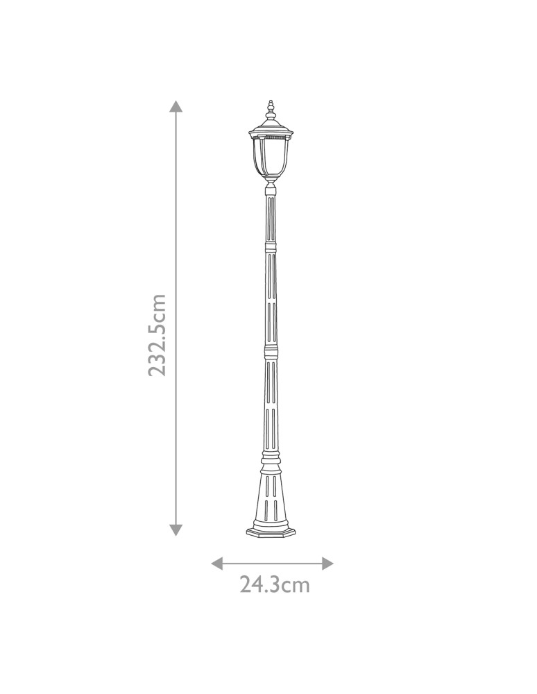Elstead Lighting Latarnia stojąca Cleveland - 1 źródło światła IP44 CL5-M