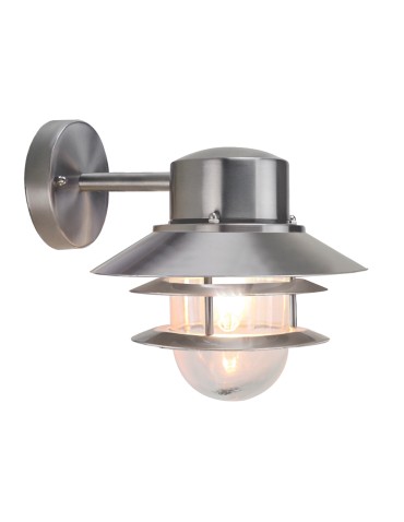 Elstead Lighting Latarnia naścienna Copenhagen - 1 źródło światła - Szczotkowana stal nierdzewna IP44 COPENHAGEN-BSS