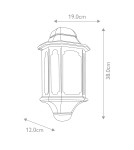 Kinkiety zewnętrzne - Elstead Lighting Latarnia naścienna Chapel - 1 źródło światła IP44 CP7-BLACK - product 6