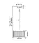 Elstead Lighting Lampa wisząca Corona - 2 źródła światła - Stary brąz / Stary mosiądz DL-CORONA-2P-BAB Elstead Lighting Lampa wisząca Corona - 2 źródła światła - Stary brąz / Stary mosiądz DL-CORONA-2P-BAB