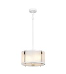 Elstead Lighting Lampa wisząca Corona - 2 źródła światła - Satynowa biel / Polerowany nikiel DL-CORONA-2P-WPN Elstead Lighting Lampa wisząca Corona - 2 źródła światła - Satynowa biel / Polerowany nikiel DL-CORONA-2P-WPN
