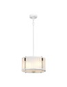 Elstead Lighting Lampa wisząca Corona - 2 źródła światła - Satynowa biel / Polerowany nikiel DL-CORONA-2P-WPN Elstead Lighting Lampa wisząca Corona - 2 źródła światła - Satynowa biel / Polerowany nikiel DL-CORONA-2P-WPN