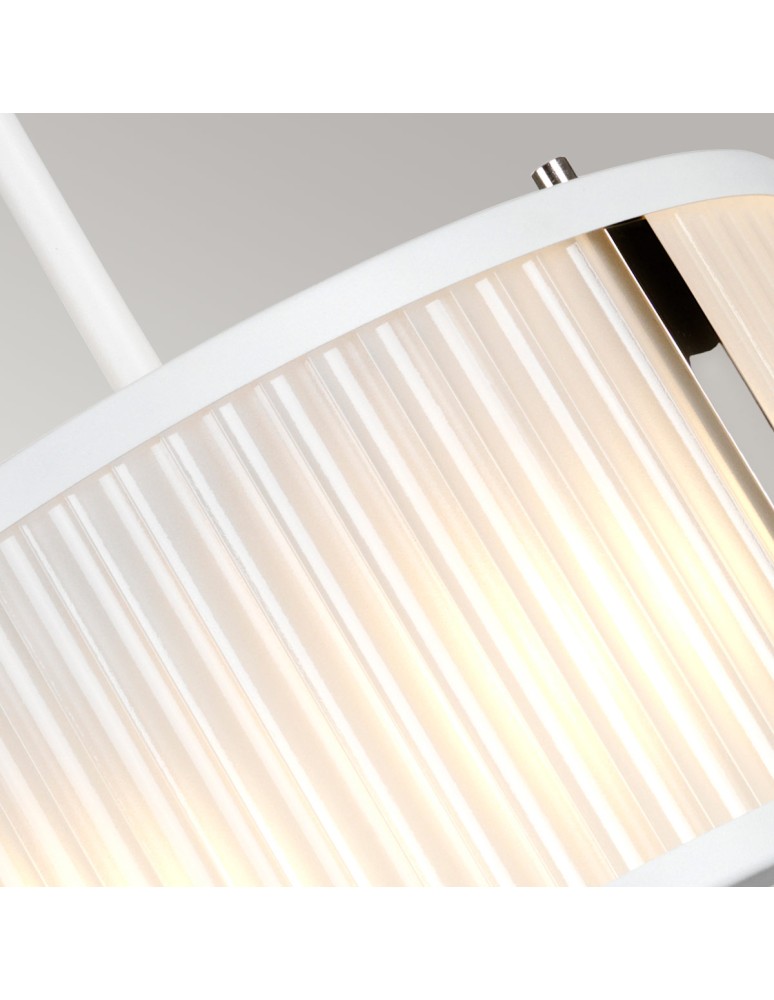 Elstead Lighting Lampa wisząca Corona - 2 źródła światła - Satynowa biel / Polerowany nikiel DL-CORONA-2P-WPN Elstead Lighting Lampa wisząca Corona - 2 źródła światła - Satynowa biel / Polerowany nikiel DL-CORONA-2P-WPN