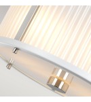 Elstead Lighting Lampa wisząca Corona - 2 źródła światła - Satynowa biel / Polerowany nikiel DL-CORONA-2P-WPN Elstead Lighting Lampa wisząca Corona - 2 źródła światła - Satynowa biel / Polerowany nikiel DL-CORONA-2P-WPN