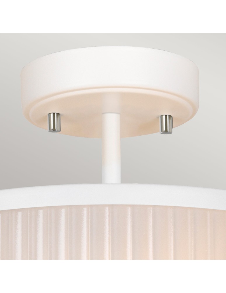 Elstead Lighting Lampa wisząca Corona - 2 źródła światła - Satynowa biel / Polerowany nikiel DL-CORONA-2P-WPN Elstead Lighting Lampa wisząca Corona - 2 źródła światła - Satynowa biel / Polerowany nikiel DL-CORONA-2P-WPN