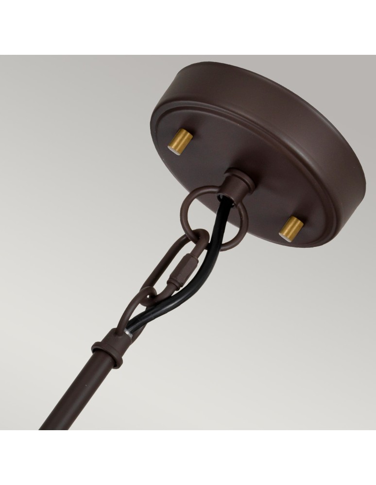 Elstead Lighting Lampa wisząca Corona - 3 źródła światła - Stary brąz / Stary mosiądz DL-CORONA-3P-BAB Elstead Lighting Lampa wisząca Corona - 3 źródła światła - Stary brąz / Stary mosiądz DL-CORONA-3P-BAB