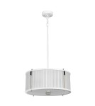 Elstead Lighting Lampa wisząca Corona - 3 źródła światła - Satynowa biel / Polerowany nikiel DL-CORONA-3P-WPN Elstead Lighting Lampa wisząca Corona - 3 źródła światła - Satynowa biel / Polerowany nikiel DL-CORONA-3P-WPN