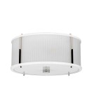 Elstead Lighting Lampa wisząca Corona - 3 źródła światła - Satynowa biel / Polerowany nikiel DL-CORONA-3P-WPN Elstead Lighting Lampa wisząca Corona - 3 źródła światła - Satynowa biel / Polerowany nikiel DL-CORONA-3P-WPN