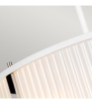 Elstead Lighting Lampa wisząca Corona - 3 źródła światła - Satynowa biel / Polerowany nikiel DL-CORONA-3P-WPN Elstead Lighting Lampa wisząca Corona - 3 źródła światła - Satynowa biel / Polerowany nikiel DL-CORONA-3P-WPN