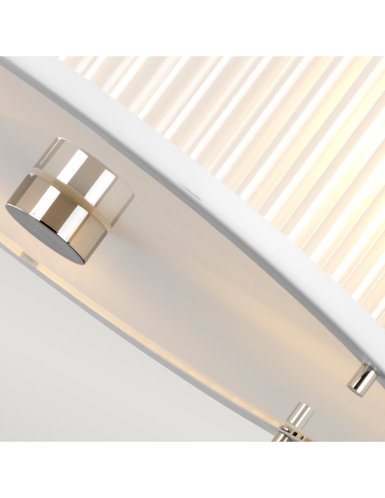Elstead Lighting Lampa wisząca Corona - 3 źródła światła - Satynowa biel / Polerowany nikiel DL-CORONA-3P-WPN Elstead Lighting Lampa wisząca Corona - 3 źródła światła - Satynowa biel / Polerowany nikiel DL-CORONA-3P-WPN