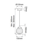 Lampy wiszące - Elstead Lighting Lampa wisząca Cosmos - 1 źródło światła DL-COSMOS-1P - product 6