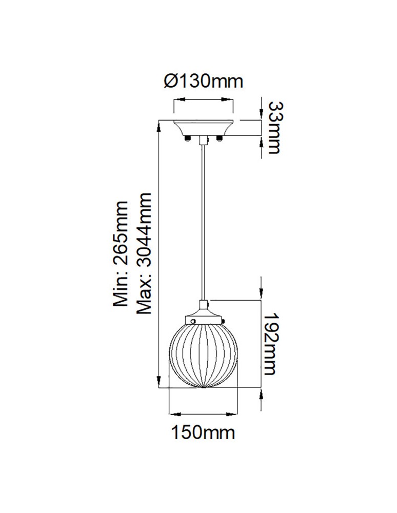 Lampy wiszące - Elstead Lighting Lampa wisząca Cosmos - 1 źródło światła DL-COSMOS-1P - product kolory-swiatla.pl 6