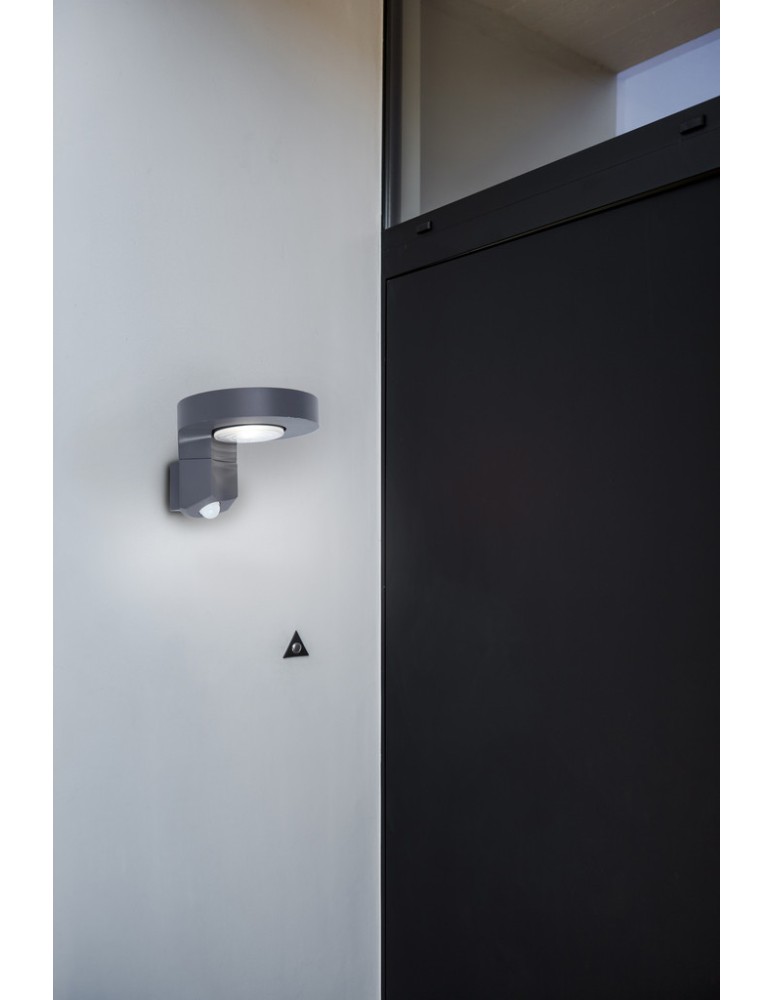 Lampy solarne - Lutec DISO - CZUJNIK RUCHU Ścienna LED Szary 6906702335 - produkt kolory-swiatla.pl 4