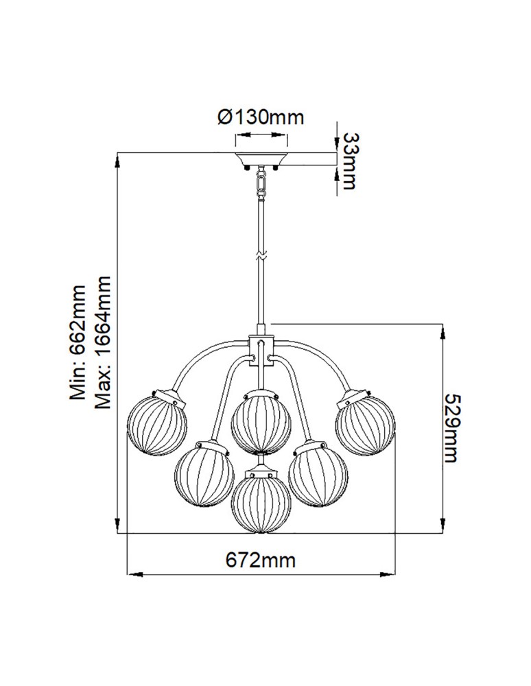 Lampy wiszące - Elstead Lighting Lampa wisząca Cosmos - 9 źródeł światła DL-COSMOS9 - product kolory-swiatla.pl 8
