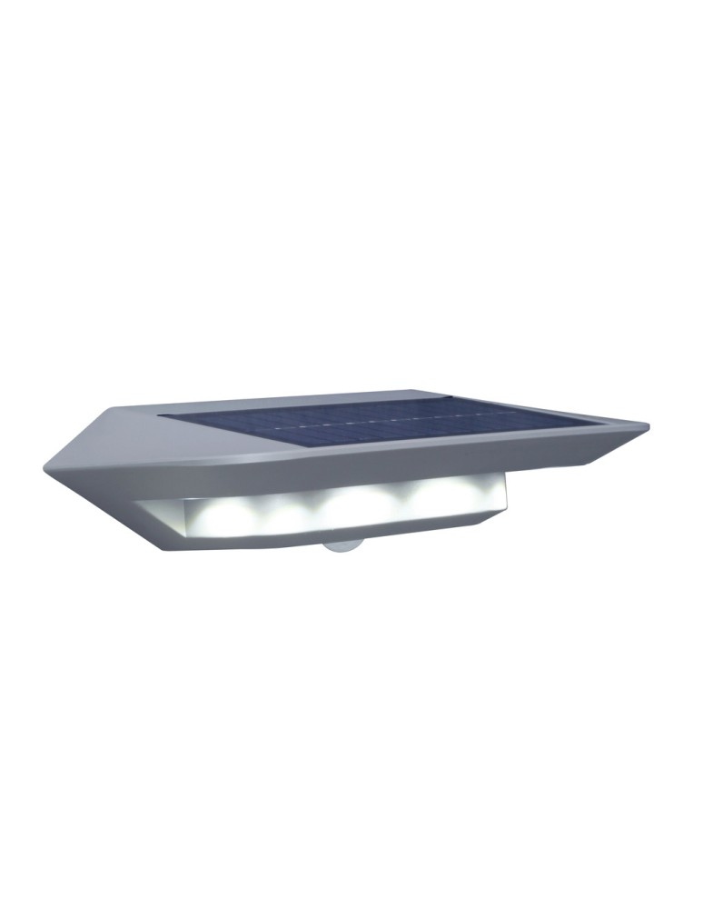 Lampy solarne - Lutec GHOST - CZUJNIK RUCHU Ścienna LED Srebrnoszary 6901401337 - produkt kolory-swiatla.pl 5