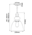 Elstead Lighting Lampa wisząca Matrimonio - 1 źródło światła DL-MATRIMONIO-1P Elstead Lighting Lampa wisząca Matrimonio - 1 źródło światła DL-MATRIMONIO-1P