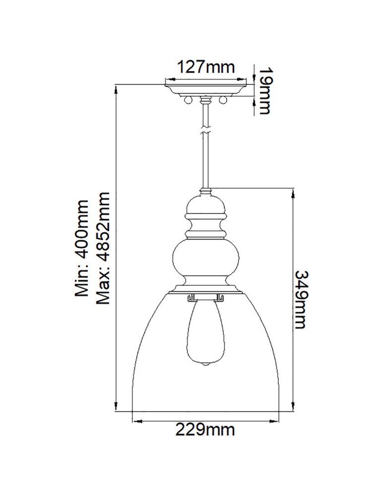 Elstead Lighting Lampa wisząca Matrimonio - 1 źródło światła DL-MATRIMONIO-1P Elstead Lighting Lampa wisząca Matrimonio - 1 źródło światła DL-MATRIMONIO-1P