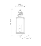 Kinkiety zewnętrzne - Elstead Lighting Latarnia naścienna Downing Street - 1 źródło światła IP44 DOWNING-STREET-V - product 5