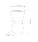 Kinkiety zewnętrzne - Elstead Lighting Latarnia naścienna Dungarvan - 2 źródła światła IP44 DUNGARVAN-BLK - product 4