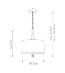Lampy wiszące - Elstead Lighting Lampa wisząca Flambeau - 2 źródła światła FB-FLAMBEAU-P - product 6