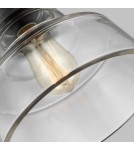 Elstead Lighting Lampa wisząca Baskin - 1 źródło światła - Postarzany mosiądz / Ciemny postarzany cynk FE-BASKIN-P-A-BR Elstead Lighting Lampa wisząca Baskin - 1 źródło światła - Postarzany mosiądz / Ciemny postarzany cynk FE-BASKIN-P-A-BR