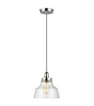 Elstead Lighting Lampa wisząca Baskin - 1 źródło światła - Polerowany nikiel FE-BASKIN-P-A-PN Elstead Lighting Lampa wisząca Baskin - 1 źródło światła - Polerowany nikiel FE-BASKIN-P-A-PN