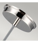 Elstead Lighting Lampa wisząca Baskin - 1 źródło światła - Polerowany nikiel FE-BASKIN-P-A-PN Elstead Lighting Lampa wisząca Baskin - 1 źródło światła - Polerowany nikiel FE-BASKIN-P-A-PN