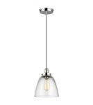 Elstead Lighting Lampa wisząca Baskin - 1 źródło światła - Polerowany nikiel FE-BASKIN-P-B-PN Elstead Lighting Lampa wisząca Baskin - 1 źródło światła - Polerowany nikiel FE-BASKIN-P-B-PN