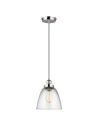 Elstead Lighting Lampa wisząca Baskin - 1 źródło światła - Polerowany nikiel FE-BASKIN-P-B-PN Elstead Lighting Lampa wisząca Baskin - 1 źródło światła - Polerowany nikiel FE-BASKIN-P-B-PN