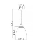 Elstead Lighting Lampa wisząca Baskin - 1 źródło światła - Polerowany nikiel FE-BASKIN-P-B-PN Elstead Lighting Lampa wisząca Baskin - 1 źródło światła - Polerowany nikiel FE-BASKIN-P-B-PN