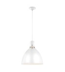 Elstead Lighting Średnia lampa wisząca LED Brynne - Matowa biel / Chrom FE-BRYNNE-P-FWH Elstead Lighting Średnia lampa wisząca LED Brynne - Matowa biel / Chrom FE-BRYNNE-P-FWH