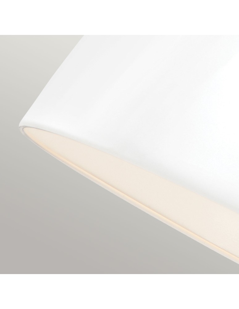 Elstead Lighting Średnia lampa wisząca LED Brynne - Matowa biel / Chrom FE-BRYNNE-P-FWH Elstead Lighting Średnia lampa wisząca LED Brynne - Matowa biel / Chrom FE-BRYNNE-P-FWH