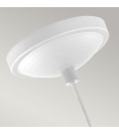 Elstead Lighting Średnia lampa wisząca LED Brynne - Matowa biel / Chrom FE-BRYNNE-P-FWH Elstead Lighting Średnia lampa wisząca LED Brynne - Matowa biel / Chrom FE-BRYNNE-P-FWH